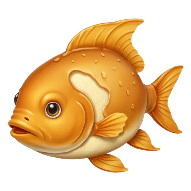 Goldfish loving pancakes sticker
