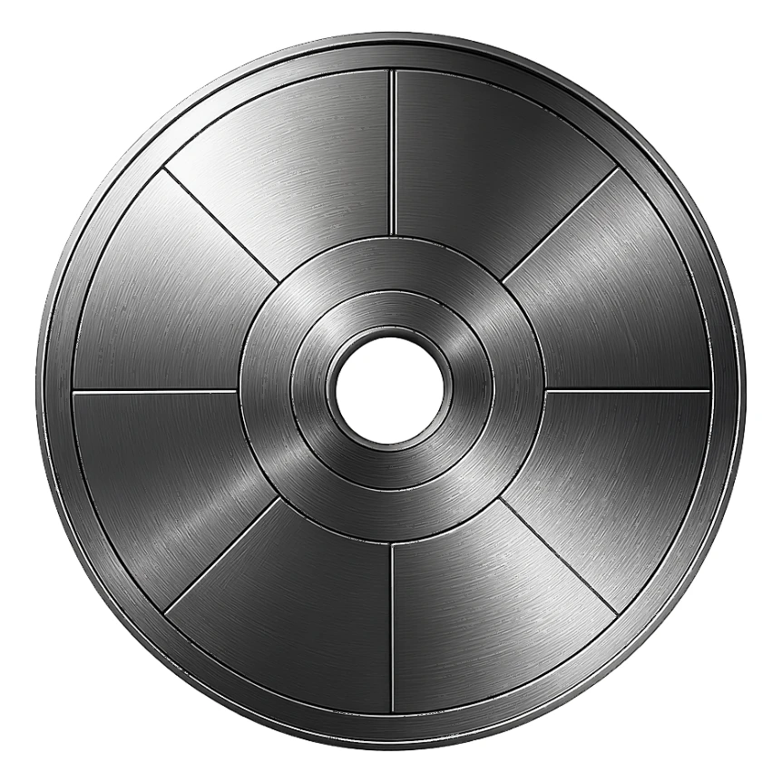 A minimalist CD disc with geometric pattern, glowing effect, violet color, with a subtle grid pattern sticker