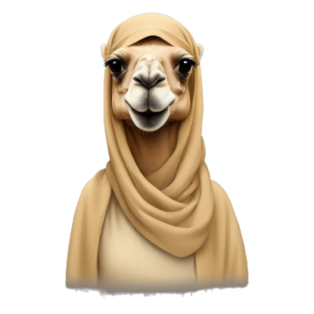 Camel with hijab sticker