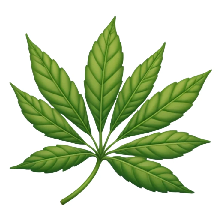 Hoja de mariguana sticker