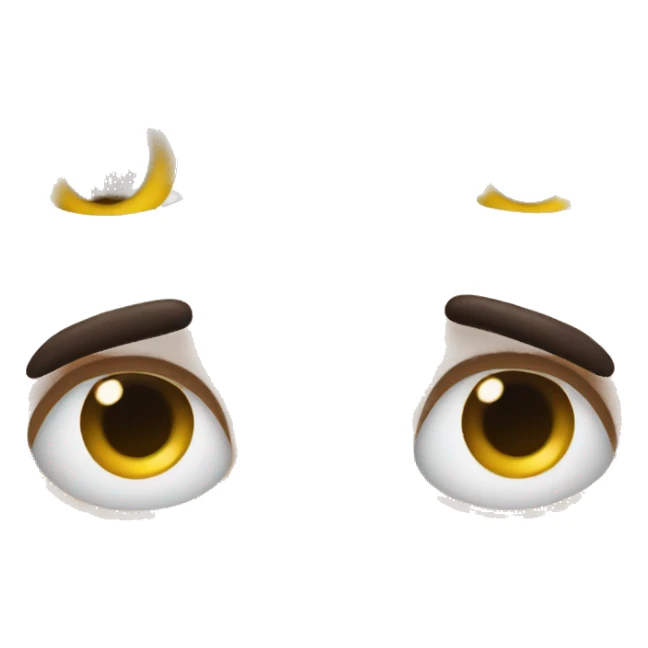 Rolling eyes sticker