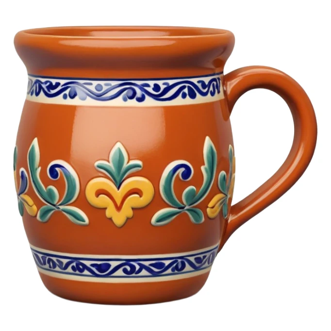 Talavera clay mug sticker
