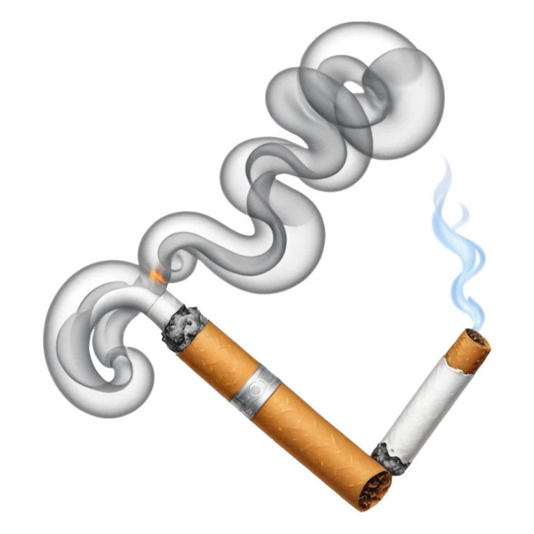Cigarette smoking sticker
