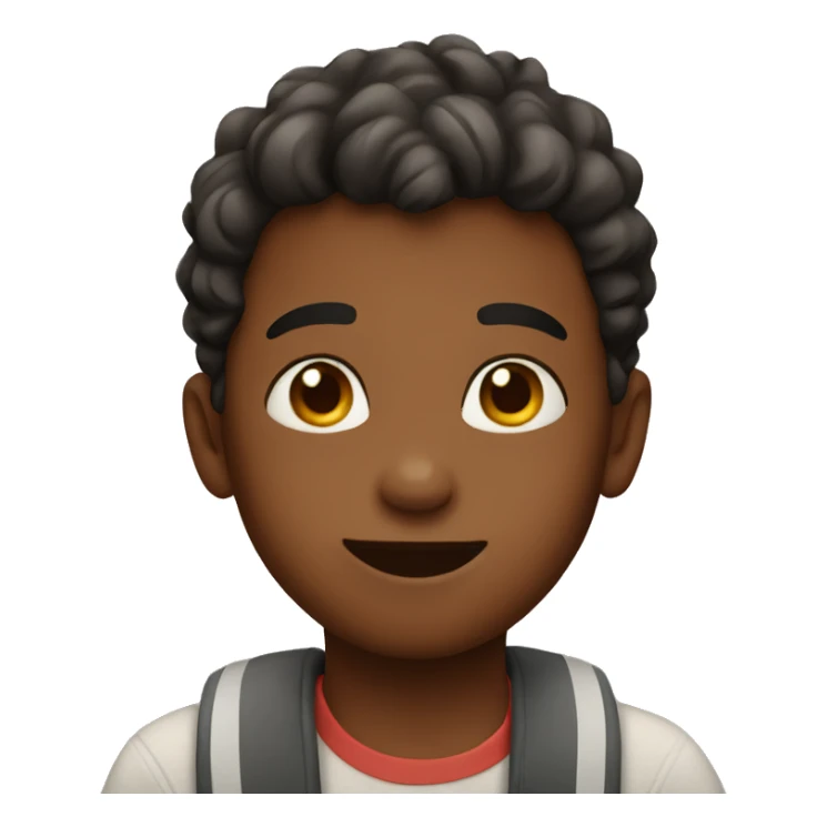 Boy with heart hands  sticker