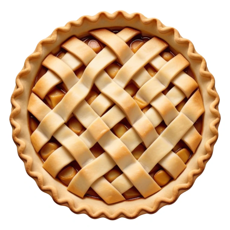 apple pie with lattice crust sticker