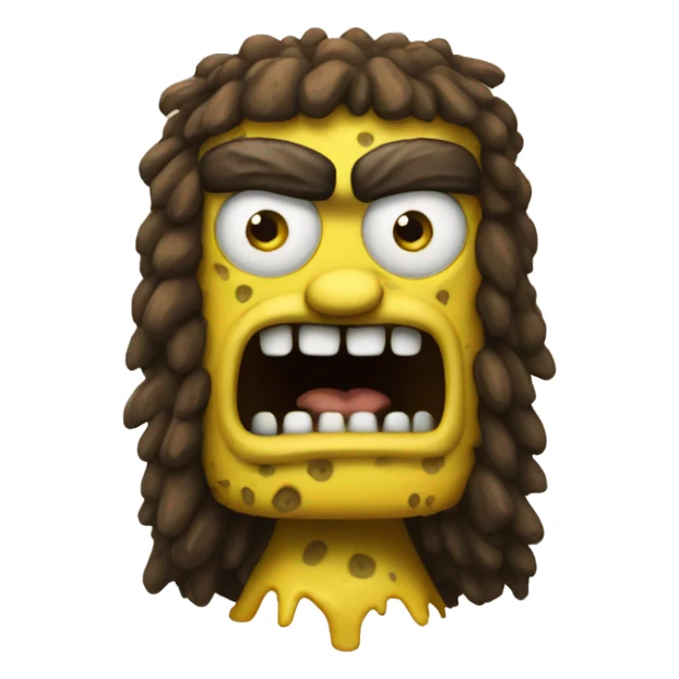 spongebob as caveman sticker