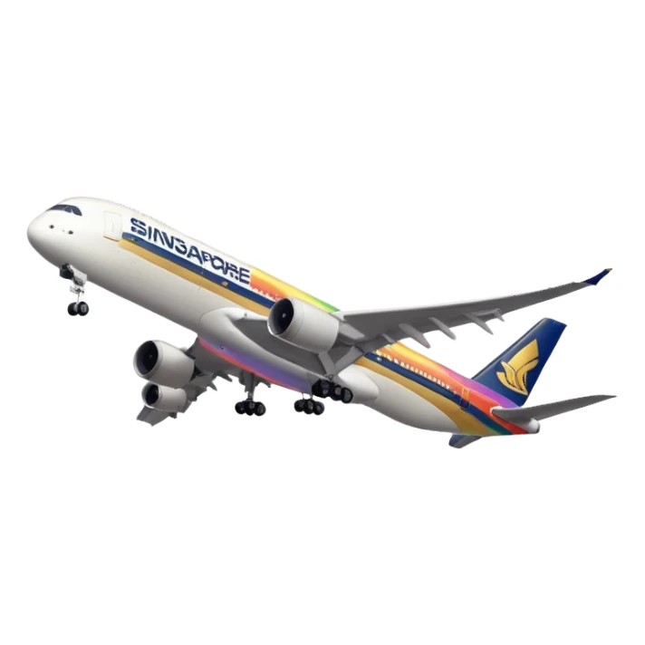 Singapore Airlines Rainbow sticker