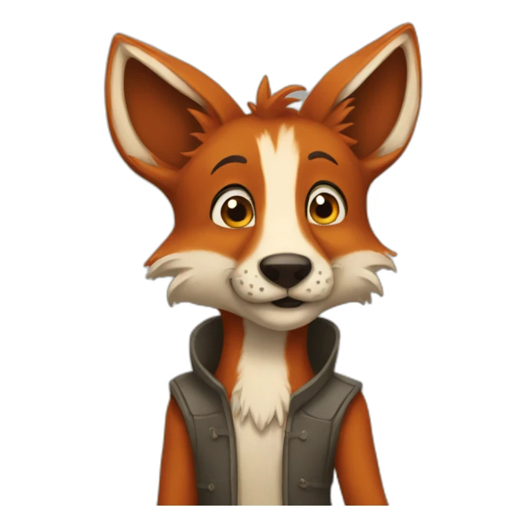 renard pleurs sticker