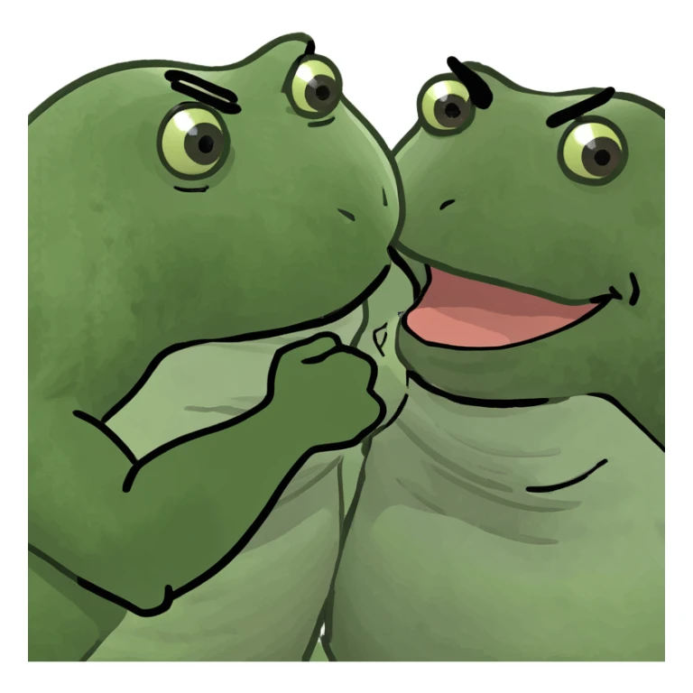 bufo punched another bufo sticker