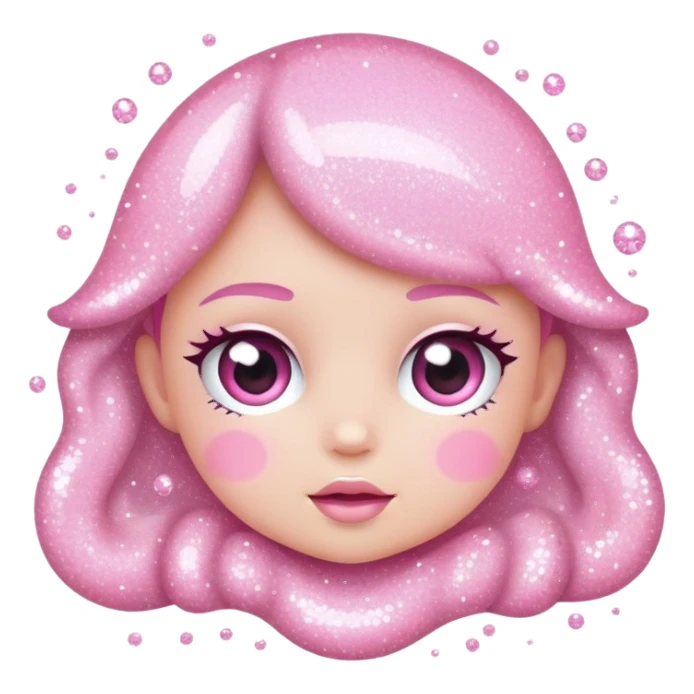 baby pink sparkles sticker