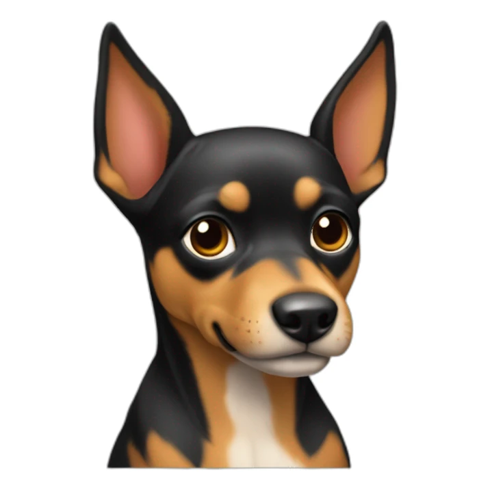 Perra mini pincher de 8 años  sticker