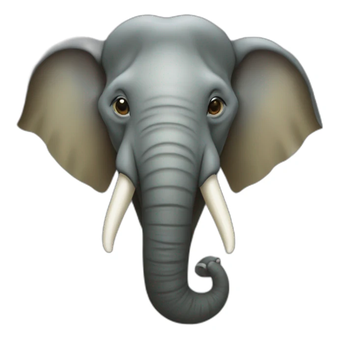 Borneo Pygmy Elephant head sticker