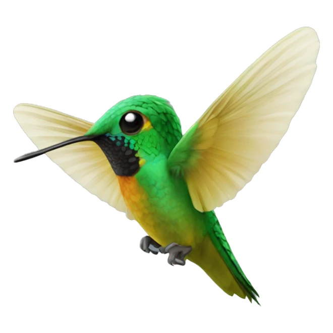 emoji de un colibrí con dos  sticker