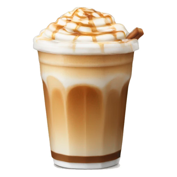 Ice latte with salted caramel  sticker