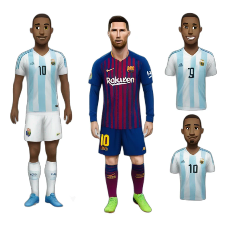Ronaldo ecrasé par messi sticker
