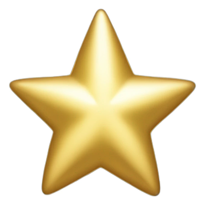 shining gold star christmas sticker