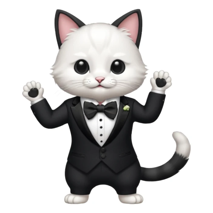 Dans eden kedi sticker