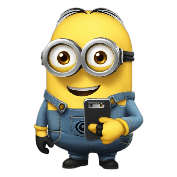 minions-with-phone sticker