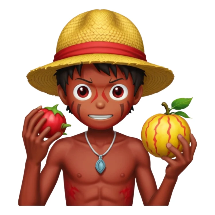 monkey D luffy et fruit du dragon sticker