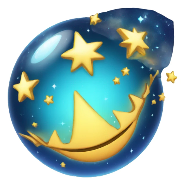 blue magical sphere sticker