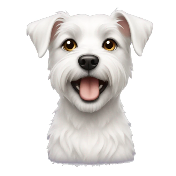 White terrier mix sticker