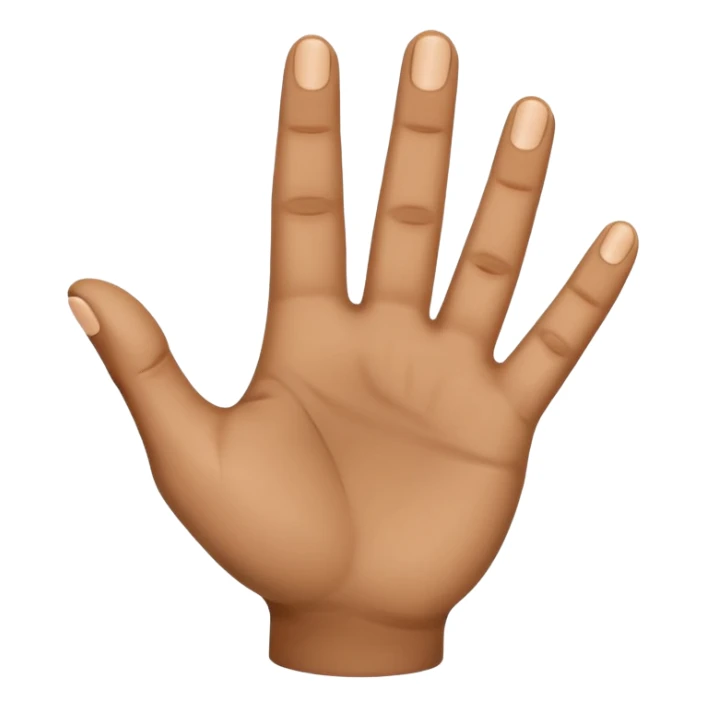 اصبع البنصر موجه نحو تجويف اليد sticker