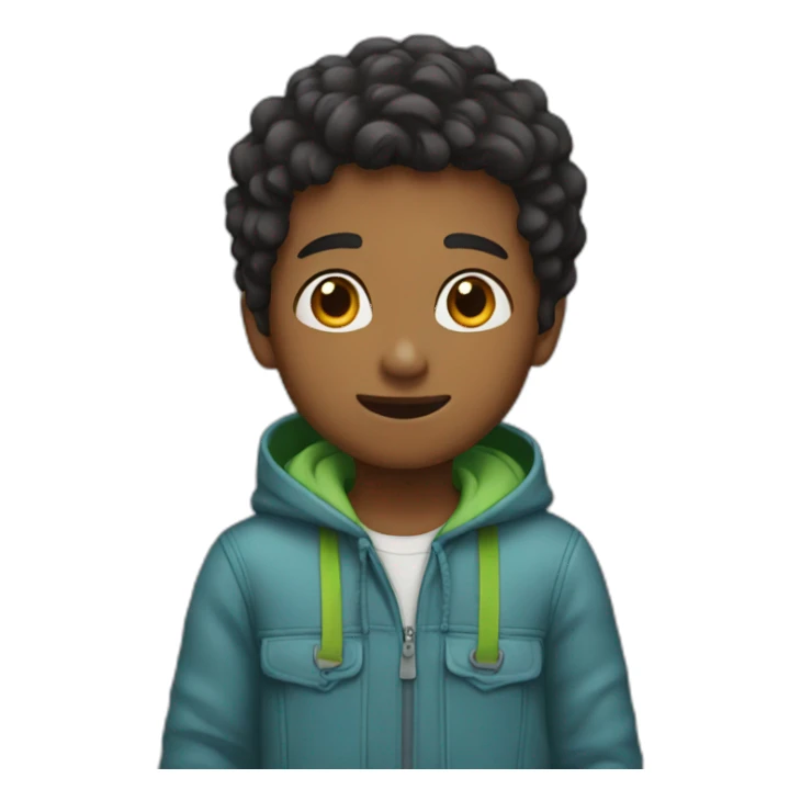 Boy doing challenge sticker