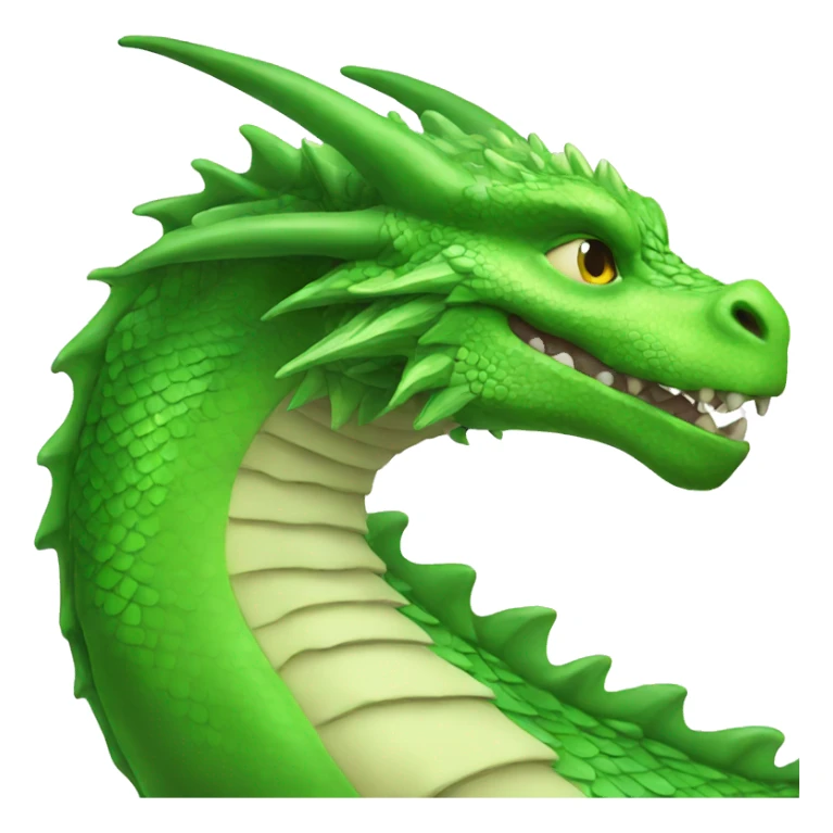 green dragon side view sticker