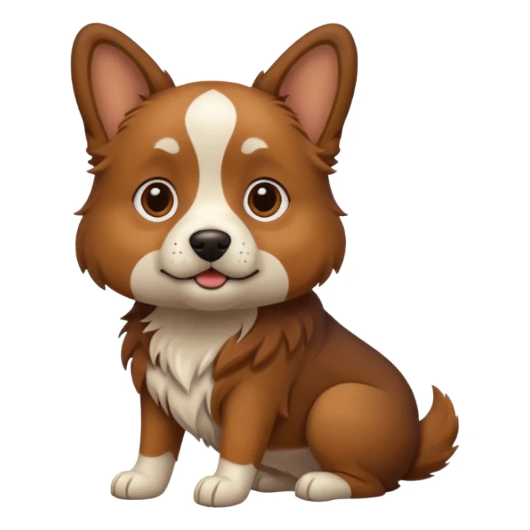 perro cagando Una popi sticker