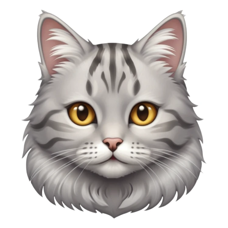 Silver tabby cat  sticker