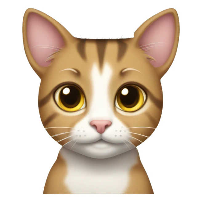 Tabby cat with princess tiara sticker