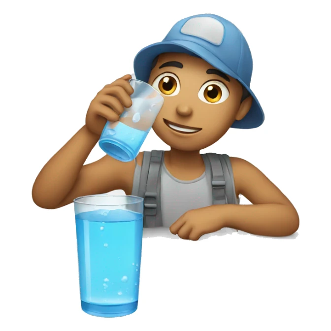 drinking water sticker