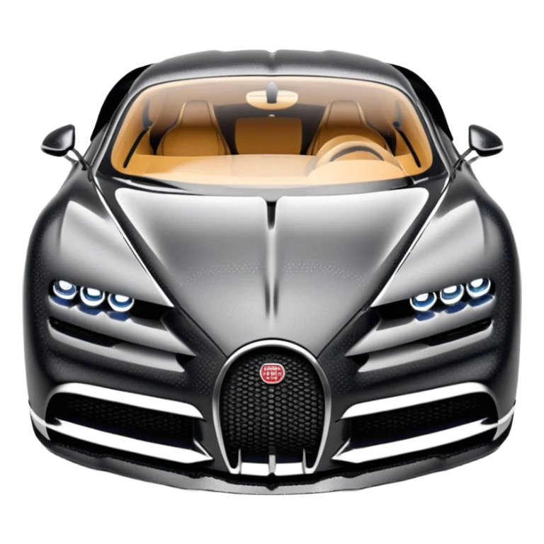 black bugatti chiron made from diamonds sticker