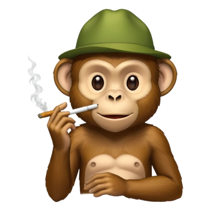 Cannabis rauchender Affe  sticker
