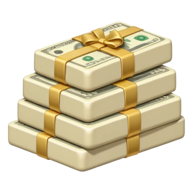 plain ivory money sticker