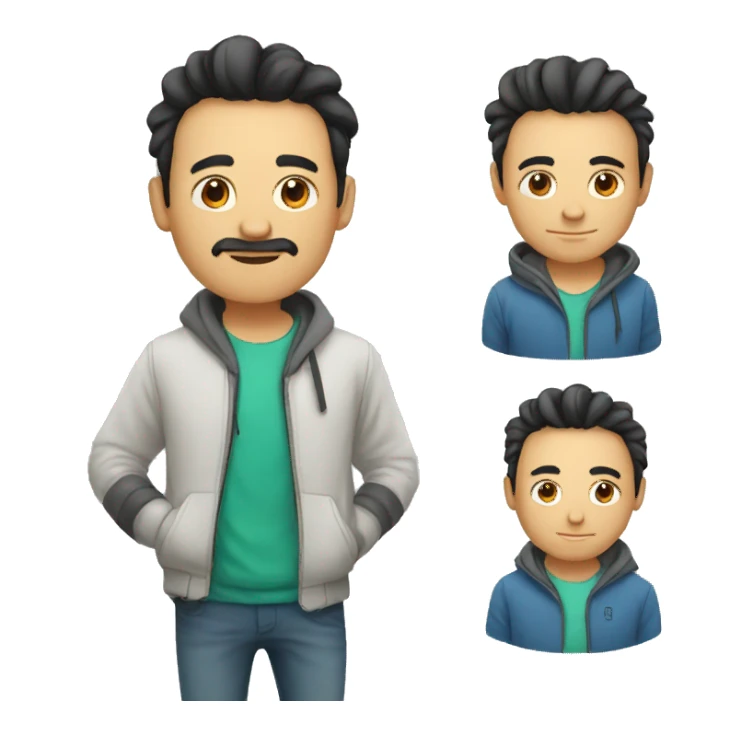 a man and a pandaa sticker