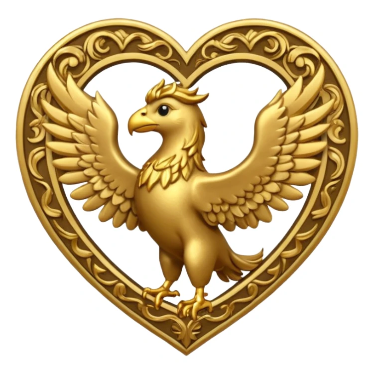griffin themed heart sticker