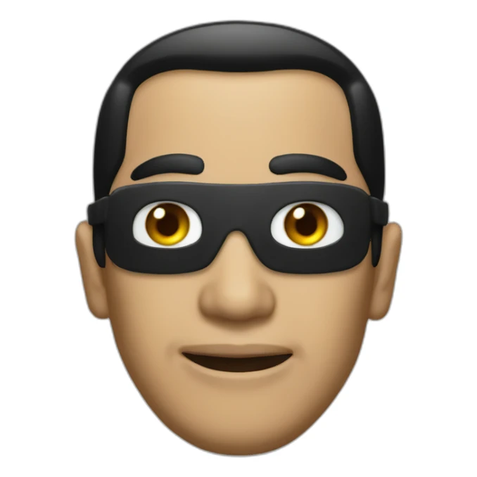 joko widodo with burglar mask sticker