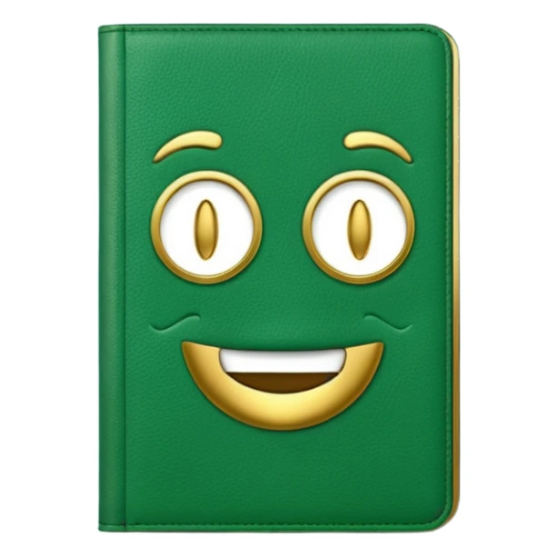emoji green book sticker