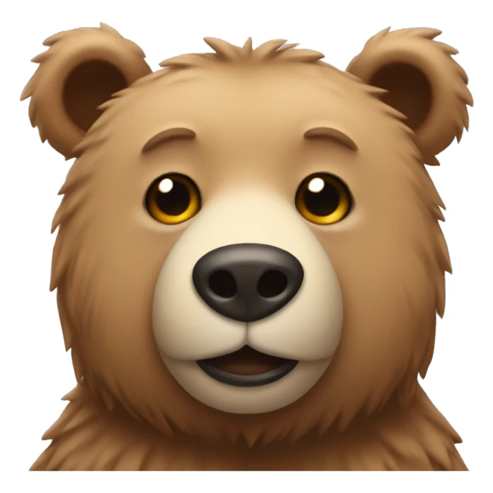 bear with eyelashes  sticker