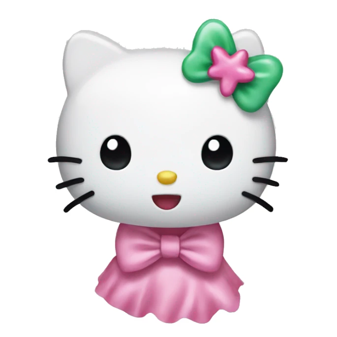 Hello kitty with bow sticker