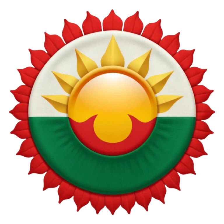 Kürdistan bayrağı sticker
