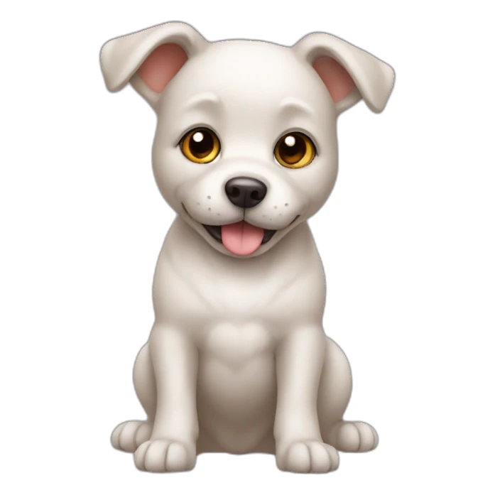 Dog with lovely  sticker