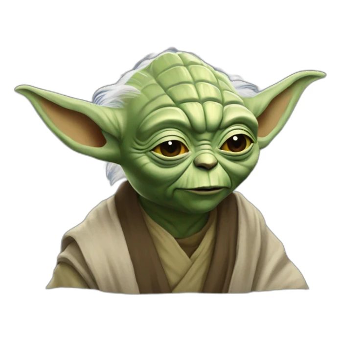 Yoda buvant un redbull sticker