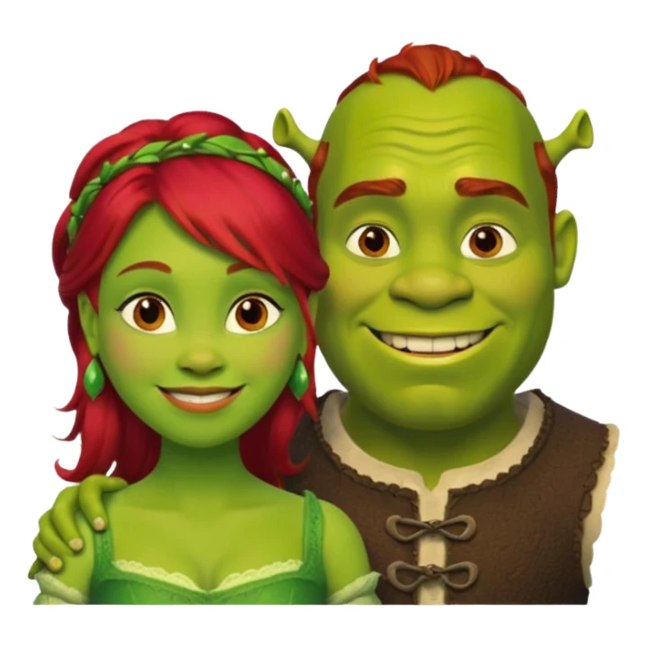 Shreck avec Fiona sticker