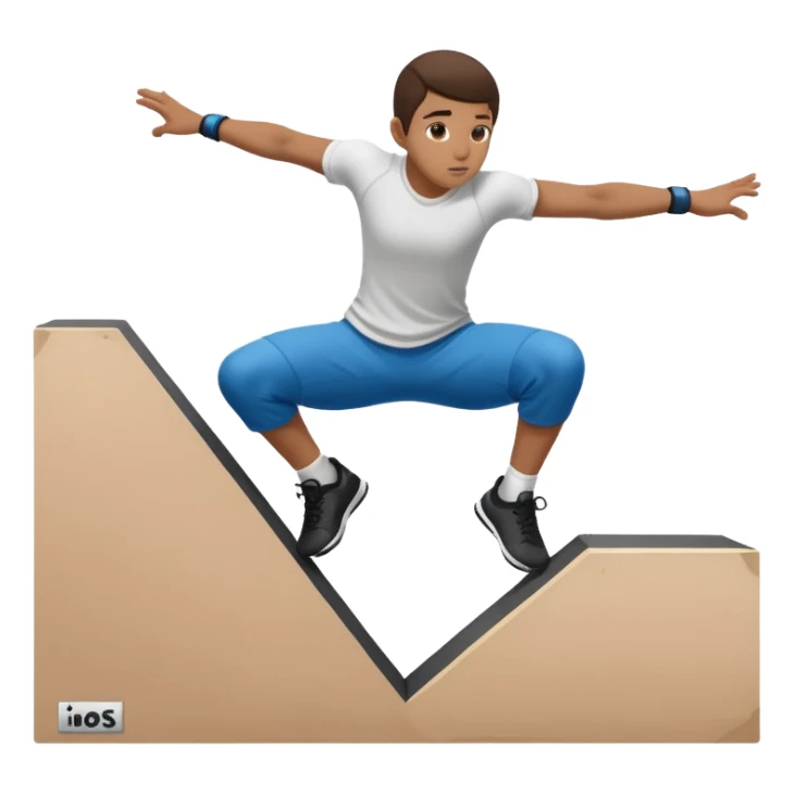 parkour at kids school sticker