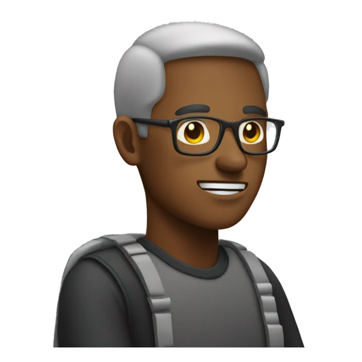 man sitting in a chair (side on) sticker