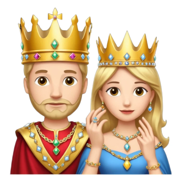 🤴🏻💍👸🏼 sticker