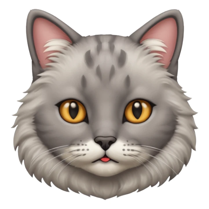 cat with black moustache sticker