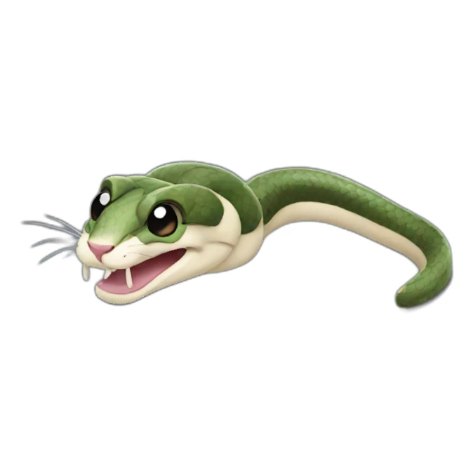 snake mouse sticker